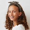 Lele Sadoughi HEADBANDS CHARCOAL KIDS SPOOKY EMBELLISHED BOW-TIE HEADBAND