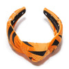 Lele Sadoughi HEADBANDS CINCINNATI BENGALS LELE X NFL ORANGE EMBROIDERED KNOTTED HEADBAND