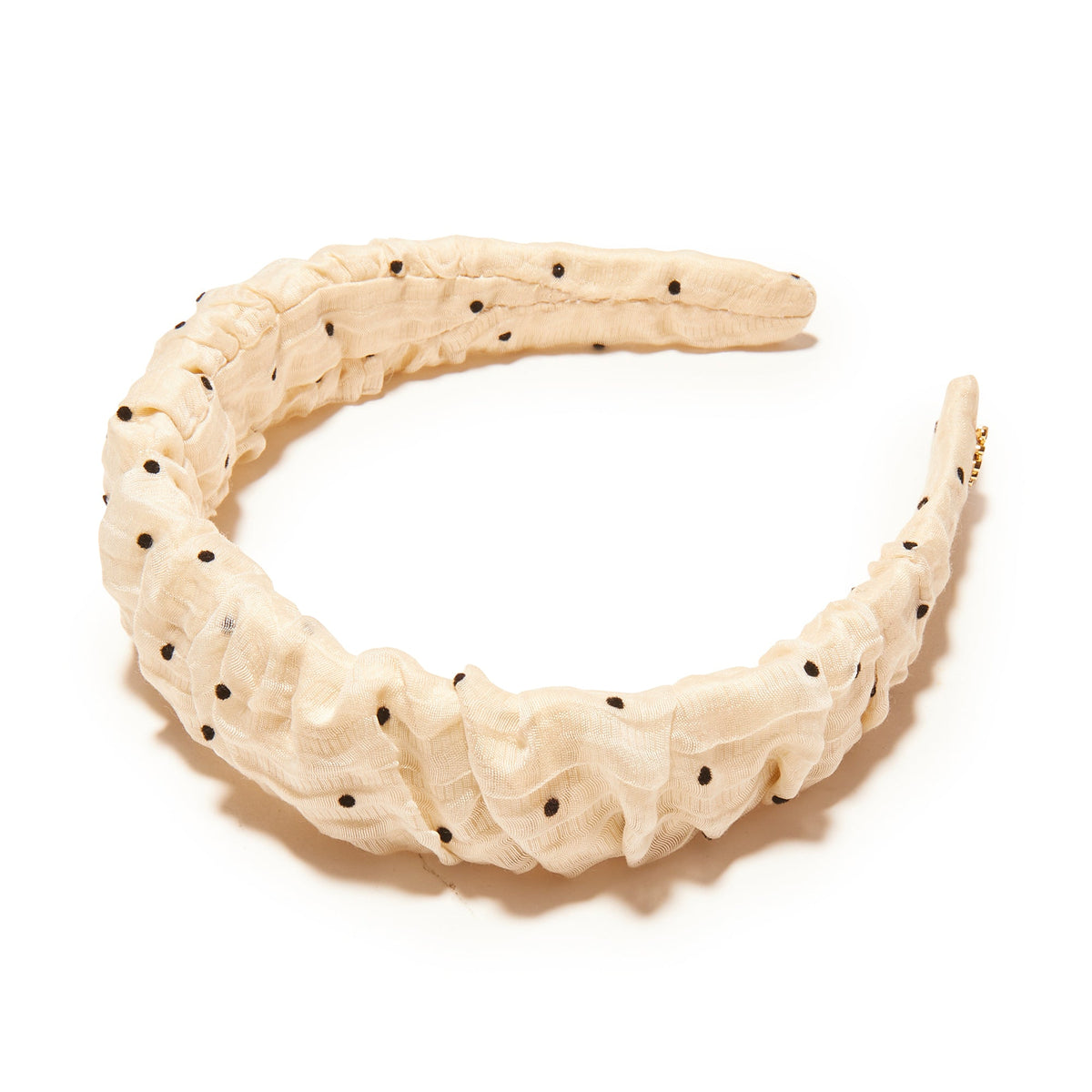 Lele Sadoughi HEADBANDS CREAM POLKA DOT KELLY HEADBAND