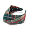 Lele Sadoughi HEADBANDS CRIMSON PINE TARTAN GRETA HEADBAND