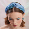 Lele Sadoughi HEADBANDS DECEMBER BLUE TOPAZ MARLENE JEWELED BIRTHSTONE HEADBAND