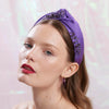 Lele Sadoughi HEADBANDS FEBRUARY AMETHYST MARLENE JEWELED BIRTHSTONE HEADBAND