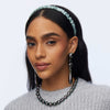 Lele Sadoughi HEADBANDS FRENCH BLUE JESSIE SILK HEADBAND