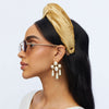 Lele Sadoughi HEADBANDS GOLD GRETA HEADBAND