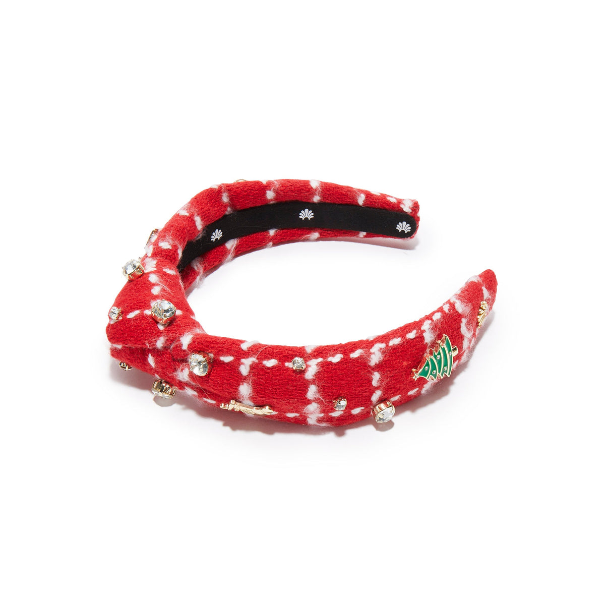 Lele Sadoughi HEADBANDS HOLLY RED KIDS CHRISTMAS STOCKING KNOTTED HEADBAND