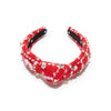 Lele Sadoughi HEADBANDS HOLLY RED KIDS CHRISTMAS STOCKING KNOTTED HEADBAND