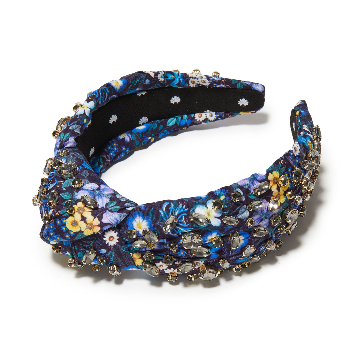 Lele Sadoughi HEADBANDS INDIGO GARDEN GRETA LIBERTY CRYSTAL HEADBAND