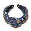 Lele Sadoughi HEADBANDS INDIGO GARDEN GRETA LIBERTY CRYSTAL HEADBAND