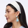 Lele Sadoughi HEADBANDS IVORY BRIGITTE HEADBAND