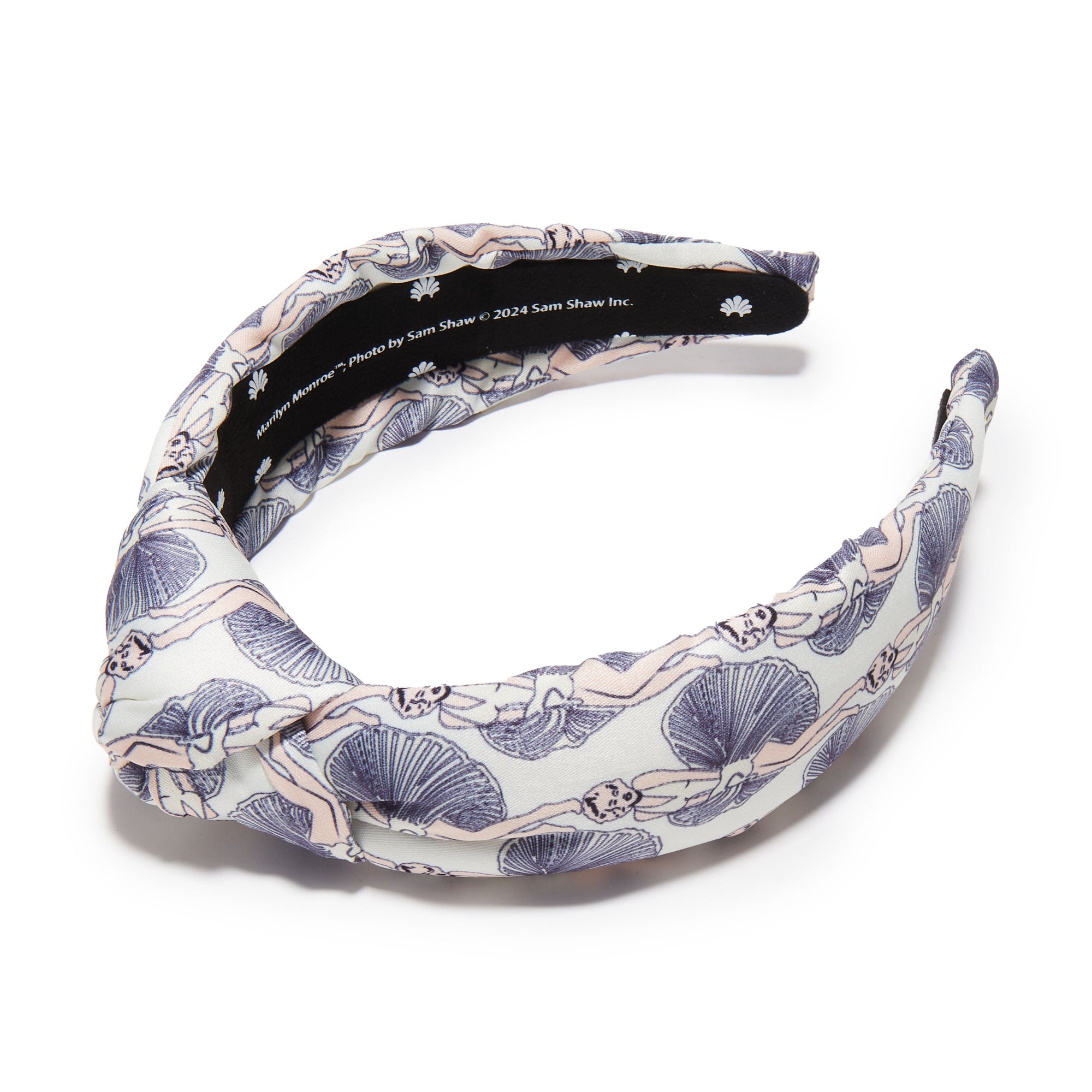 Lele Sadoughi HEADBANDS IVORY LELE SADOUGHI X MARILYN MONROE PRINTED HEADBAND