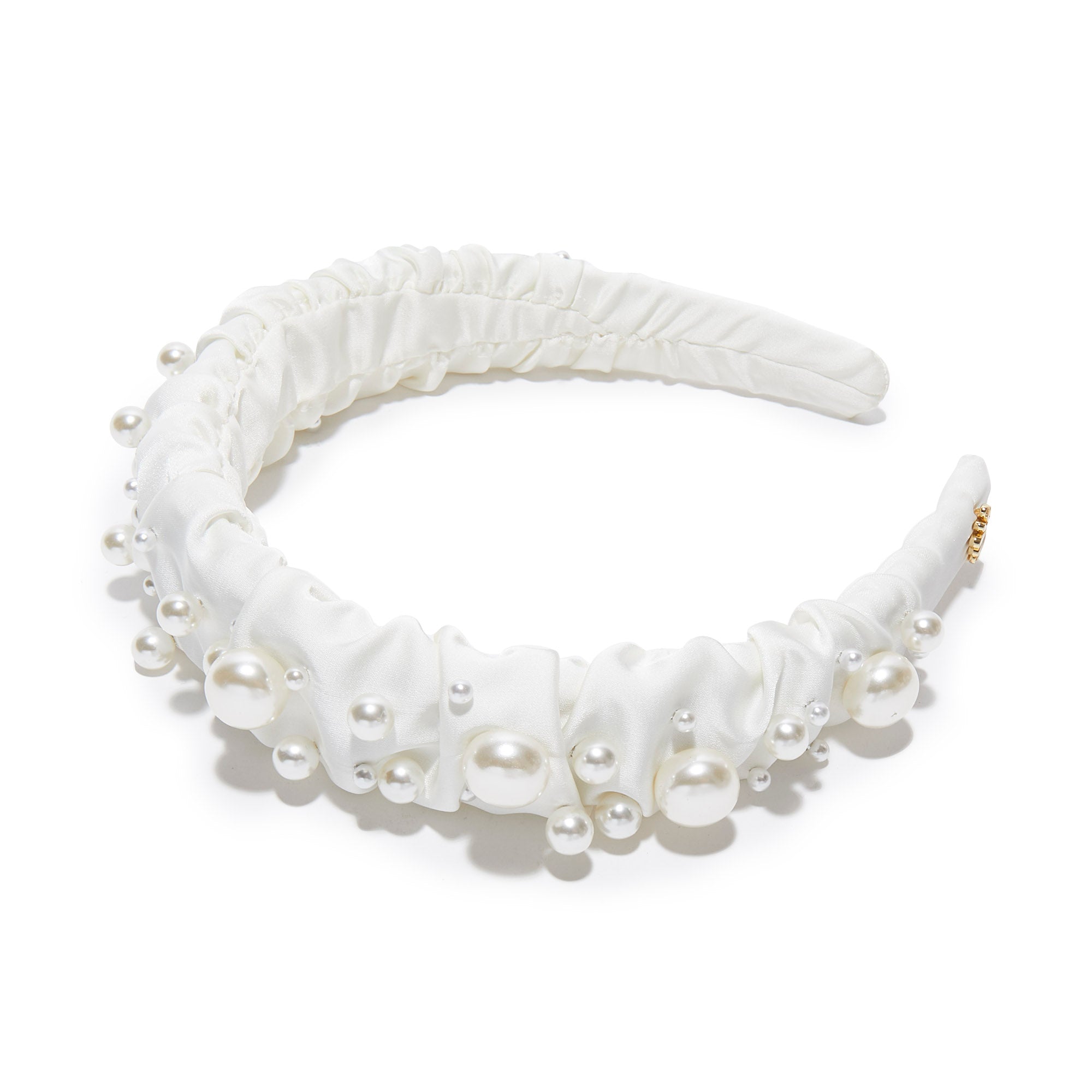 Lele Sadoughi HEADBANDS IVORY MIXED PEARL KELLY HEADBAND