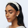 Lele Sadoughi HEADBANDS IVORY MIXED PEARL KELLY HEADBAND