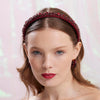 Lele Sadoughi HEADBANDS JANUARY GARNET GIGI JEWELED BIRTHSTONE HEADBAND