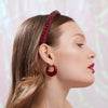 Lele Sadoughi HEADBANDS JANUARY GARNET GIGI JEWELED BIRTHSTONE HEADBAND