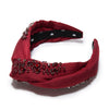 Lele Sadoughi HEADBANDS JANUARY GARNET MARLENE JEWELED BIRTHSTONE HEADBAND