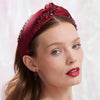 Lele Sadoughi HEADBANDS JANUARY GARNET MARLENE JEWELED BIRTHSTONE HEADBAND