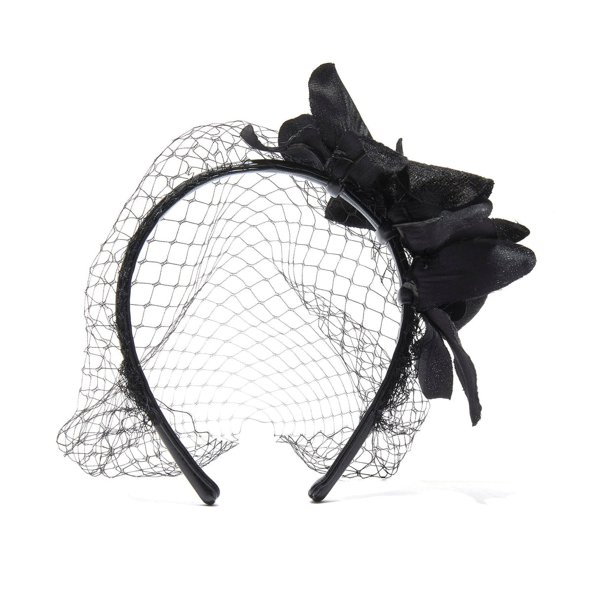 Lele Sadoughi HEADBANDS JET BLAIR ORCHID FASCINATOR