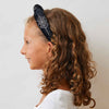 Lele Sadoughi HEADBANDS JET KIDS COBWEB SPARKLE KNOTTED HEADBAND