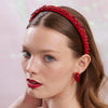 Lele Sadoughi HEADBANDS JULY RUBY GIGI JEWELED BIRTHSTONE HEADBAND