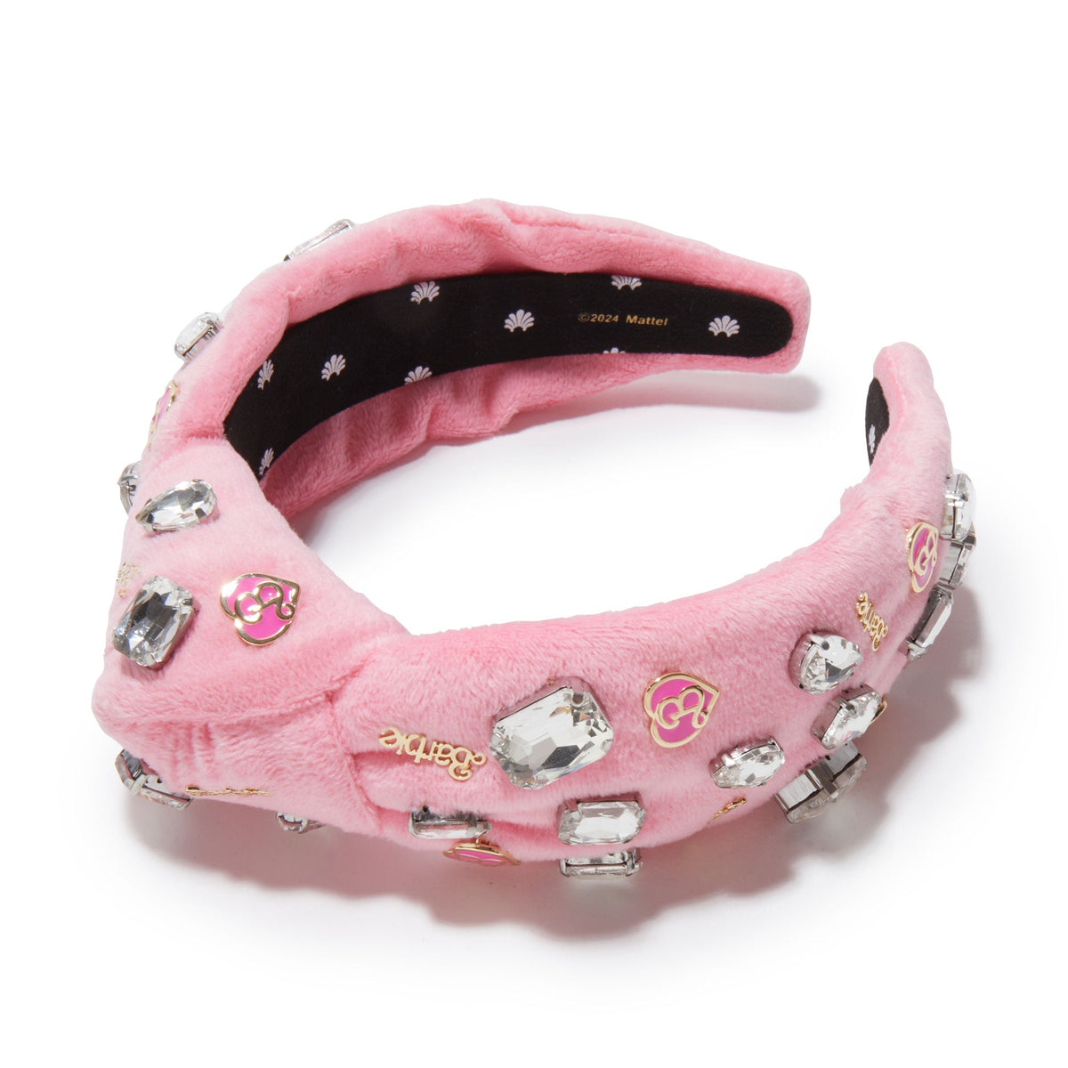 Lele Sadoughi HEADBANDS LELE SADOUGHI X BARBIE LIPSTICK PINK CHARMS KNOTTED HEADBAND