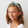 Lele Sadoughi HEADBANDS LILY MELANGE KIDS KNOTTED MIXED CRYSTAL HEADBAND