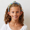 Lele Sadoughi HEADBANDS LILY MELANGE KIDS KNOTTED MIXED CRYSTAL HEADBAND