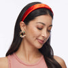 Lele Sadoughi HEADBANDS LIPSTICK RED ALICE SILK HEADBAND