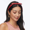 Lele Sadoughi HEADBANDS LIPSTICK RED BARDOT FAUX LEATHER HEADBAND