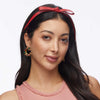 Lele Sadoughi HEADBANDS LIPSTICK RED BARDOT FAUX LEATHER HEADBAND