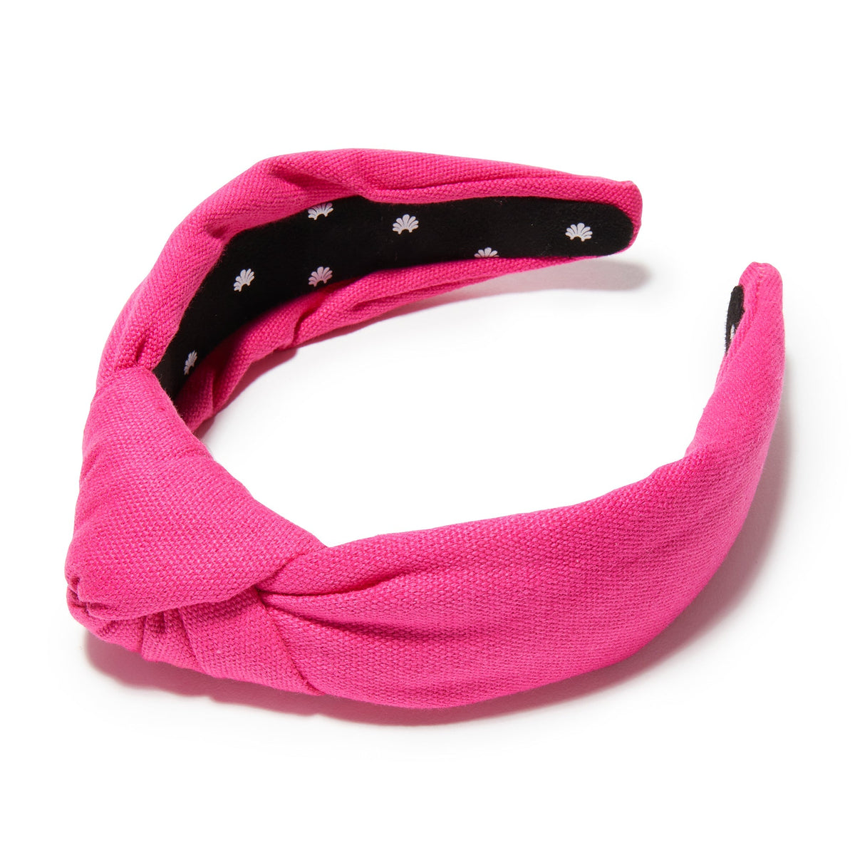 Lele Sadoughi HEADBANDS MAGENTA WOVEN KNOTTED HEADBAND