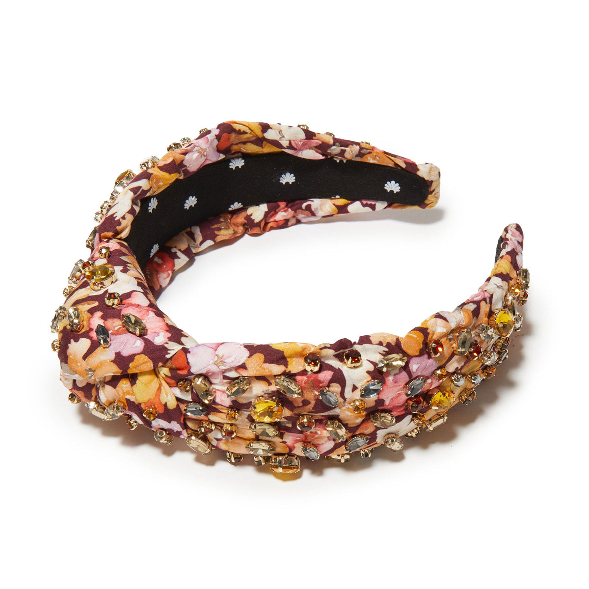 Lele Sadoughi HEADBANDS MARIGOLD LILIES GRETA LIBERTY CRYSTAL HEADBAND