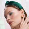 Lele Sadoughi HEADBANDS MAY EMERALD MARLENE JEWELED BIRTHSTONE HEADBAND