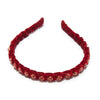 Lele Sadoughi HEADBANDS MERLOT GRADUATED CRYSTAL HEADBAND