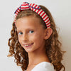 Lele Sadoughi HEADBANDS MULTI STRIPE KIDS STRIPED BOWTIE HEADBAND