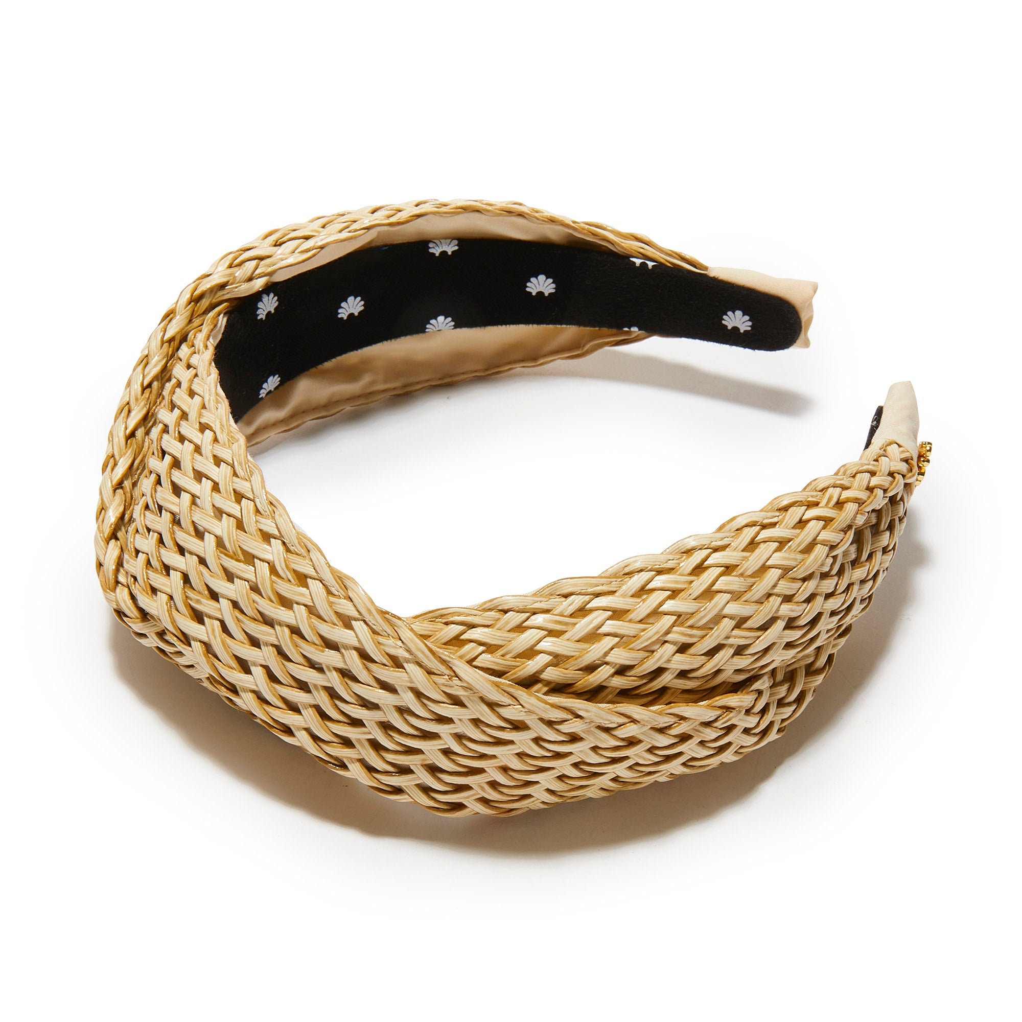 Lele Sadoughi HEADBANDS NATURAL MARLENE WICKER HEADBAND