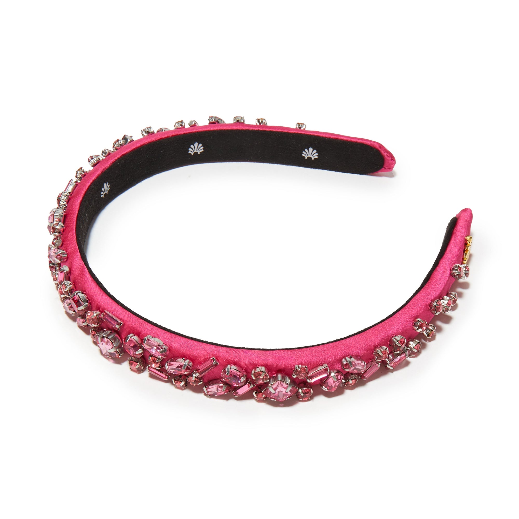 Lele Sadoughi HEADBANDS OCTOBER PINK TOURMALINE GIGI JEWELED BIRTHSTONE HEADBAND