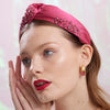 Lele Sadoughi HEADBANDS OCTOBER PINK TOURMALINE MARLENE JEWELED BIRTHSTONE HEADBAND