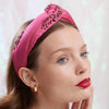 Lele Sadoughi HEADBANDS OCTOBER PINK TOURMALINE MARLENE JEWELED BIRTHSTONE HEADBAND