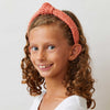 Lele Sadoughi HEADBANDS ONE SIZE APRICOT RAFFIA KIDS KNOTTED HEADBAND