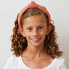 Lele Sadoughi HEADBANDS ONE SIZE APRICOT RAFFIA KIDS KNOTTED HEADBAND