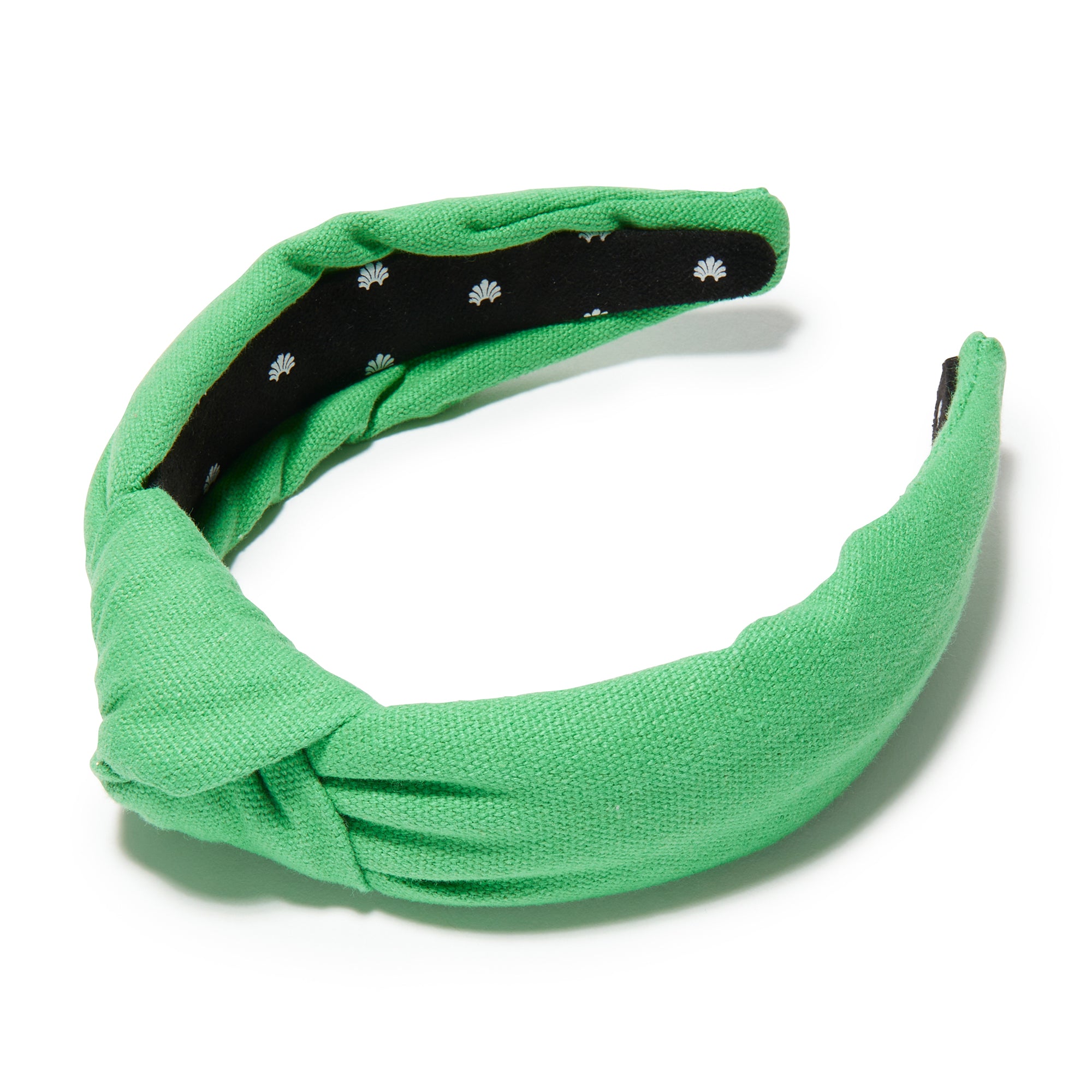 Lele Sadoughi HEADBANDS ONE SIZE / GARDEN GREEN GARDEN GREEN WOVEN KNOTTED HEADBAND