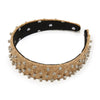 Lele Sadoughi HEADBANDS ONE SIZE NATURAL CRYSTAL EMBELLISHED BESSETTE HEADBAND