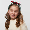 Lele Sadoughi HEADBANDS ONE SIZE PEPPERMINT KIDS MIXED FLANNEL BOW TIE HEADBAND