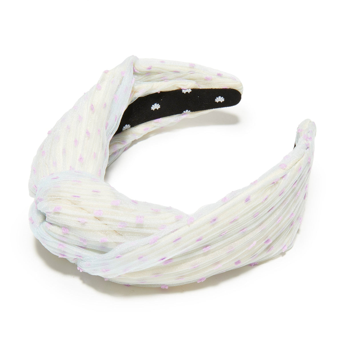 Lele Sadoughi HEADBANDS ONE SIZE WISTERIA SWISS DOT GRETA HEADBAND