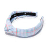 Lele Sadoughi HEADBANDS PICCADILLY PLAID TBBC x LELE KIDS KNOTTED HEADBAND