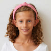 Lele Sadoughi HEADBANDS PINK STRIPE LELE SADOUGHI X WICKED KIDS KNOTTED HEADBAND