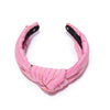 Lele Sadoughi HEADBANDS POPULAR PINK LELE X WICKED KNOTTED STRIPE HEADBAND