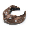 Lele Sadoughi HEADBANDS ROOTBEER CRYSTAL HONEYBEE GRETA HEADBAND