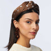 Lele Sadoughi HEADBANDS ROOTBEER CRYSTAL HONEYBEE GRETA HEADBAND