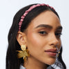 Lele Sadoughi HEADBANDS ROSE JESSIE SILK HEADBAND